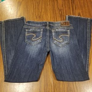 Silver Jeans Francis Distressed Flare Size W28 L31